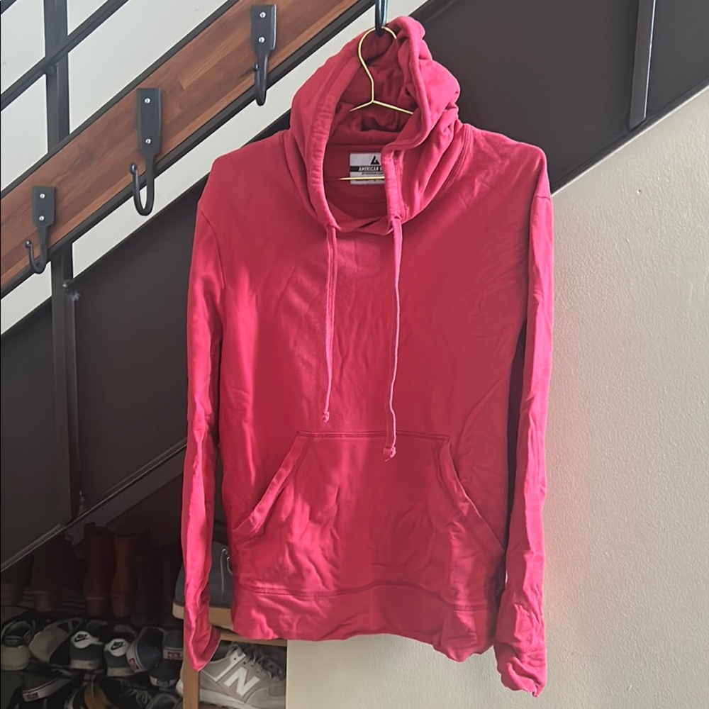 American Giant Red Hoodie